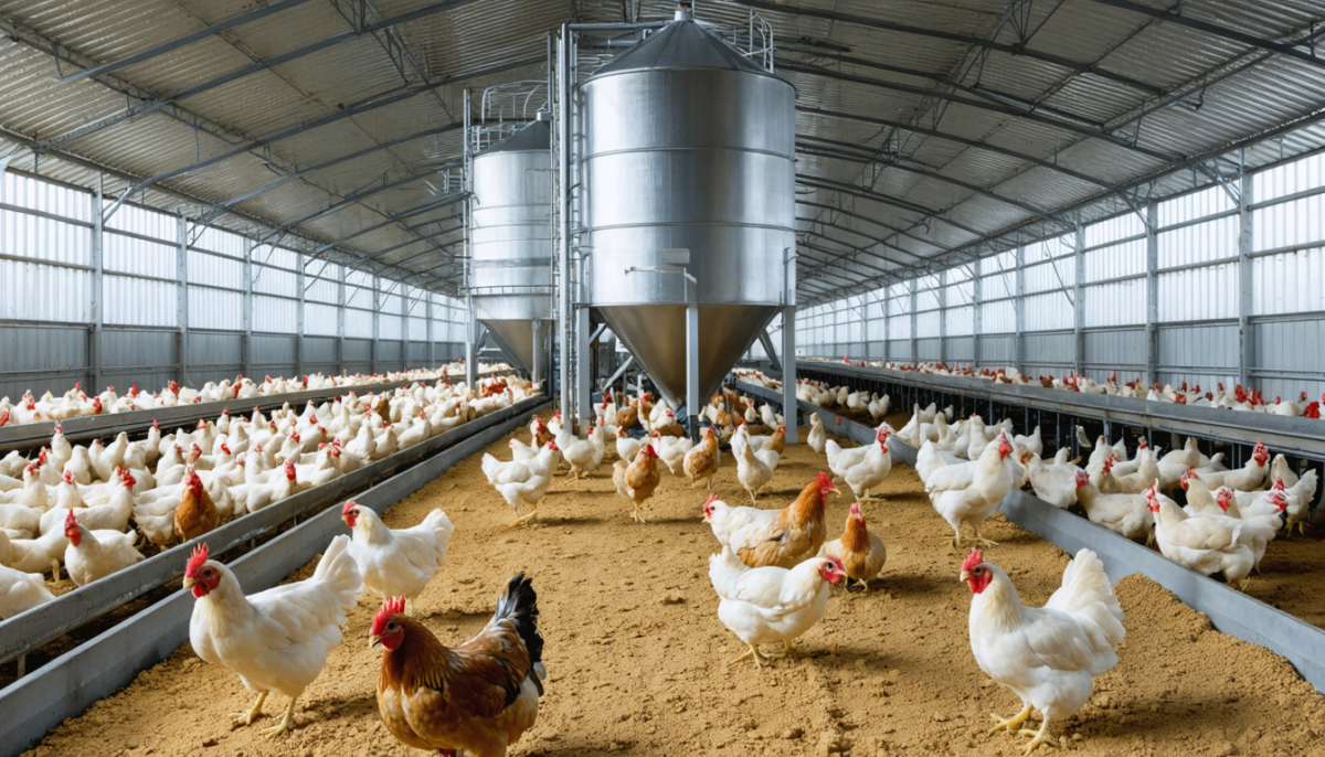 découvrez comment maximiser l'efficacité de l'alimentation avicole grâce à notre guide complet pour une installation rentable du silo à la mangeoire, optimisant ainsi la productivité et réduisant les coûts.