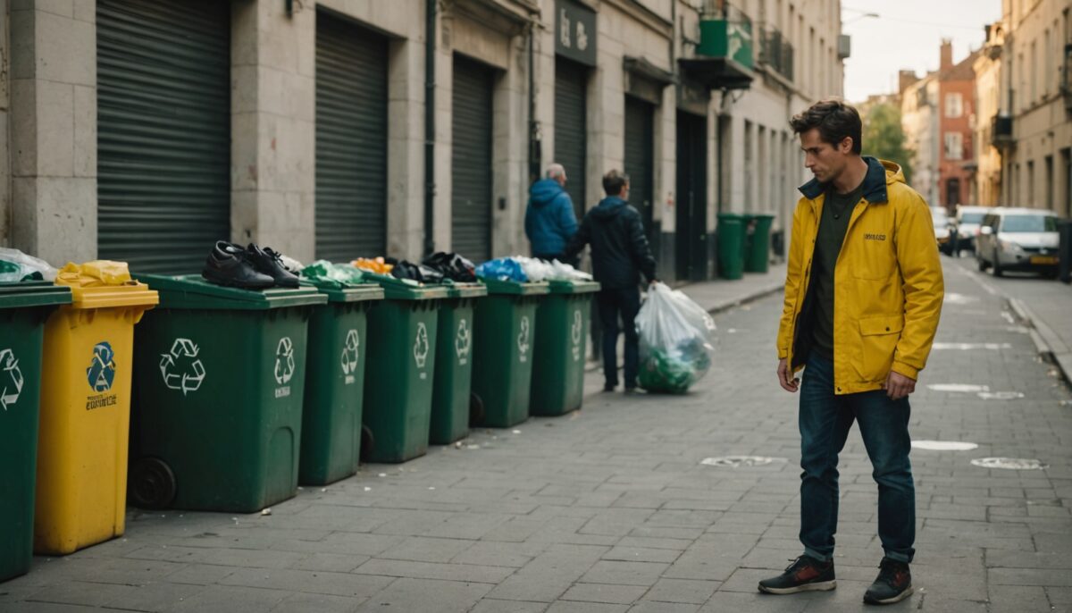 Chaussures : guide pratique pour bien choisir entre la poubelle jaune ou verte