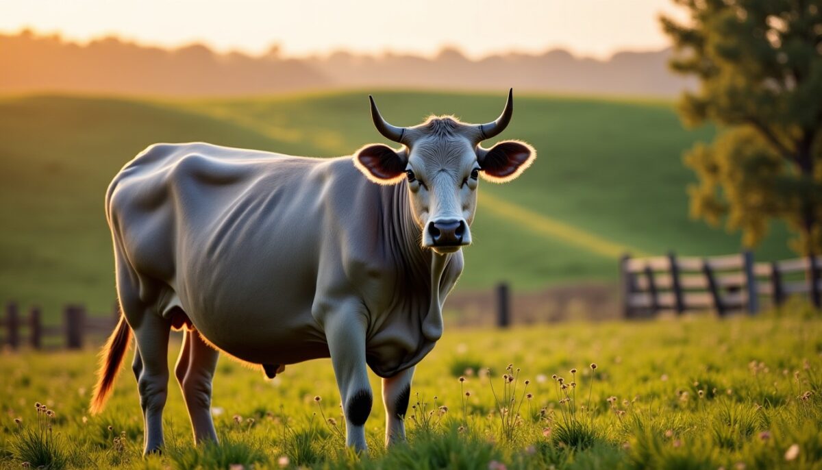La vache grise : un symbole vivant d’élégance rustique et de patrimoine traditionnel